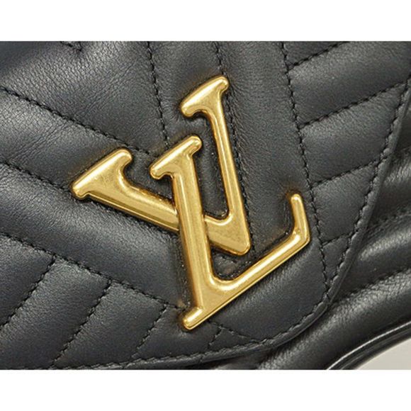 Louis Vuitton Smooth Calf New Wave Chain Bag PM Shoulder Black - Picture 7 of 14